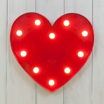 vegas metal red led heart light by all things brighton beautiful ...