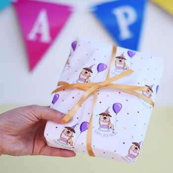 Fun Celebration Birthday Dog Wrapping Paper Pack Of Two, 5 of 7