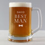 Groom Gifts Personalised Engraved Pint Tankard For Best Man, thumbnail 3 of 10