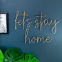 Lets Stay Home Wire Wall Words, thumbnail 2 of 4