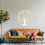 Handmade Wooden Tree Of Life Wall Art For Living Room Decor, thumbnail 9 of 10