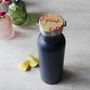 Personalised Floral Lid Metal Drinking Bottle For Her, thumbnail 5 of 12