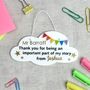Thank You Personalised Teacher Gift, Cloud Keepsake, thumbnail 1 of 5