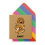 Handmade Kids Tiger 8th Birthday Personalised Greeting Card, thumbnail 1 of 5