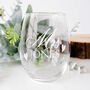 Set Of Two Wedding Love Heart Stemless Wine Glasses, thumbnail 3 of 7