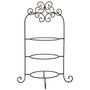 Vintage Brown Metal Three Tier Cake Display Holder Stand, thumbnail 4 of 4