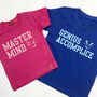 Personalised Master Duo T Shirt Set, thumbnail 1 of 10