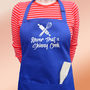 Never Trust A Skinny Cook Apron, thumbnail 4 of 4