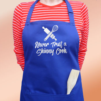 Never Trust A Skinny Cook Apron, 4 of 4
