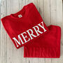 Merry Christmas Jumper With 3D Bubble Letters, thumbnail 1 of 6