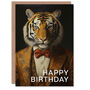 Classy Tuxedo Boss Tiger Birthday Card For Him, thumbnail 1 of 4