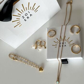 Moon, Star And Sun Celestial Chunky Hoop Earrings, 3 of 6