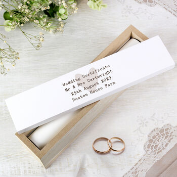 Personalised Free Text Certificate Holder Box, 7 of 9