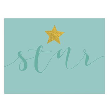 Mini Gold Foiled Star Card, 2 of 5