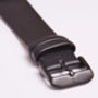Classic Black Vegan Leather Watch, thumbnail 6 of 12