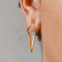 Rose/ Gold Plated Sterling Silver Star Stud Earrings, thumbnail 1 of 7