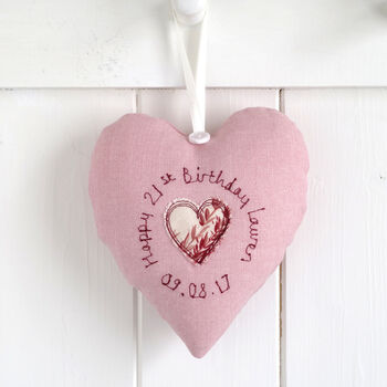 Personalised 16th Birthday Hanging Heart Gift For Girl, 6 of 12
