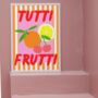 Colourful Tutti Frutti Striped Fun Print, thumbnail 2 of 3