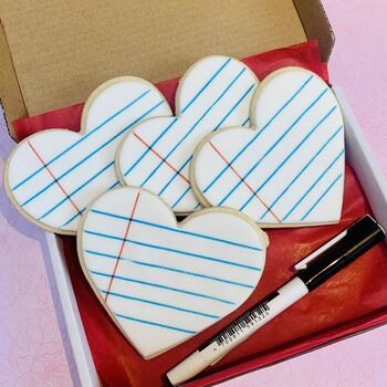 Love Heart Gift Note Biscuit Gift, 4 of 7