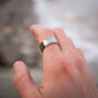 Men's Gold Plated Line Band Ring, thumbnail 8 of 11
