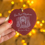 Personalised 'Our First Christmas In Our New Home' Heart Ornament, thumbnail 2 of 4