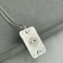 Sterling Silver Moonstone Ladies Necklace Evil Eye Moon, thumbnail 7 of 12