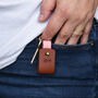 Personalised Photo And Initials Leather Keyring, thumbnail 2 of 4
