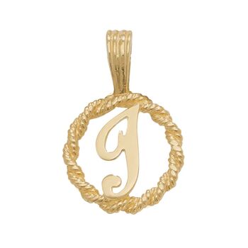 Rope Initial Pendant, 9 of 12