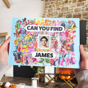 Personalised Gift Book For Him 'Can You Find Him?', 2 of 11