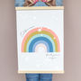 Personalised Rainbow And Stars Nursery Art Print, thumbnail 2 of 6