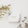 Forget Me Not Stud Hoop Earrings Silver, thumbnail 6 of 6