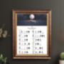 Wild Swimming 2025 Lunar Calendar A4 Print, thumbnail 1 of 3