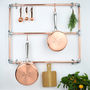 Copper And Chrome Pan Rack, thumbnail 1 of 2