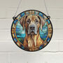 Great Dane Stained Glass Effect Suncatcher, thumbnail 1 of 3