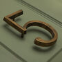 Premium Floating Plain House Numbers In Heritage Finish, thumbnail 12 of 12