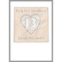 Personalised 13th Lace Wedding Anniversary Card, thumbnail 2 of 8