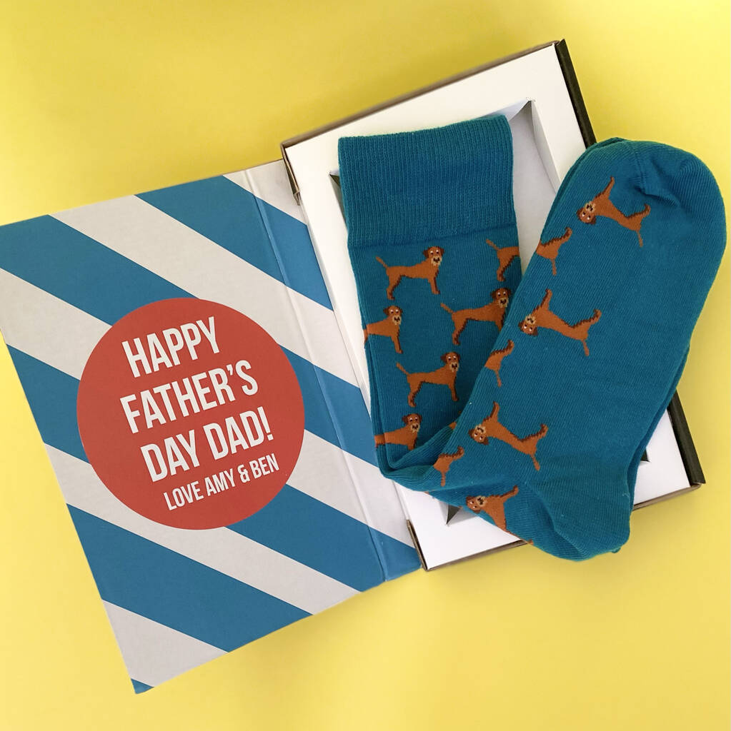 Personalised Father's Day Socks Gift Box By MixPixie