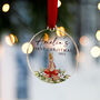 Baby Girl's First Christmas Rabbit Tree Decoration, thumbnail 4 of 7