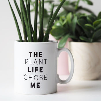 The Plant Life Chose Me Plant Lovers Mug Gift, 4 of 5