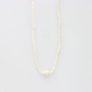 Melati Shell Beaded Necklace Giada Collection, 2 of 7