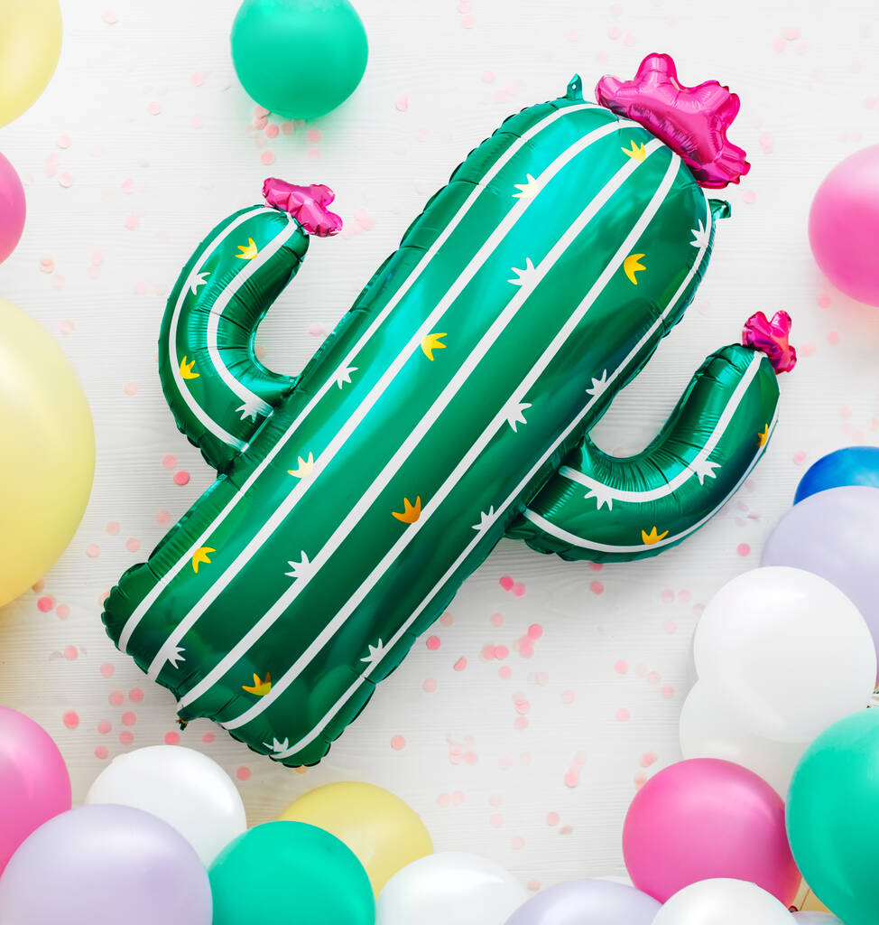 Cactus Shaped Large Foil Balloon, 1 of 6