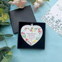 Personalised Mother's Day Floral Heart Decoration, thumbnail 1 of 7