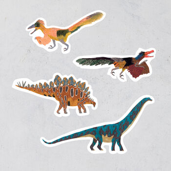 Dinosaur Vinyl Stickers Sheet B, 3 of 9