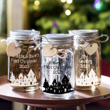 Personalised Christmas Sparkle Firefly Jar Light, 4 of 5