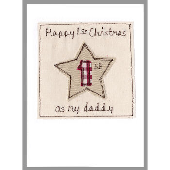Personalised Star Christmas Card For Him, 2 of 12