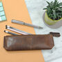 Ladies Personalised Leather Pencil Case, thumbnail 1 of 6