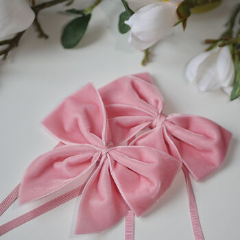Feather Wreaths With Velvet Bows Set Of Two, 6 of 12