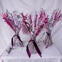 Pink And Silver Christmas Dried Flowers With Vase, thumbnail 4 of 4