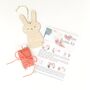 Pom Pom Wooden Bunny Decoration Kit, thumbnail 2 of 5