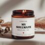 Anniversary Gift For Couples Romantic Soulmate Candle, thumbnail 1 of 8